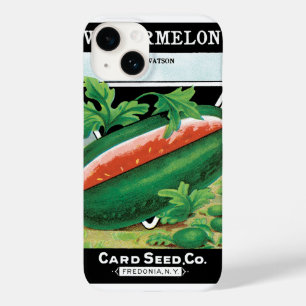 ヴィンテージシードパケットラベルアート、スイカ果実 Case-Mate iPhone 14ケース