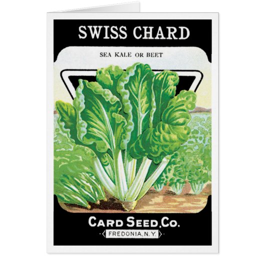 ヴィンテージシードパケットラベルアート、スイスチャードベジス (正面)