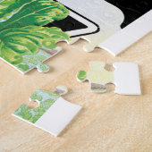 ヴィンテージシードパケットラベルアート、スイスチャードベジス ジグソーパズル (側面)