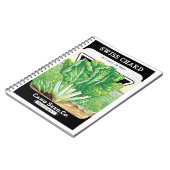 ヴィンテージシードパケットラベルアート、スイスチャードベジス ノートブック (左側)