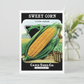 ヴィンテージシードパケットラベルアート、スイートイエローコーン (スタンド正面)