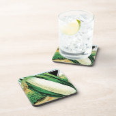 ヴィンテージシードパケットラベルアート、スイートホワイトコーン コースター (右側)