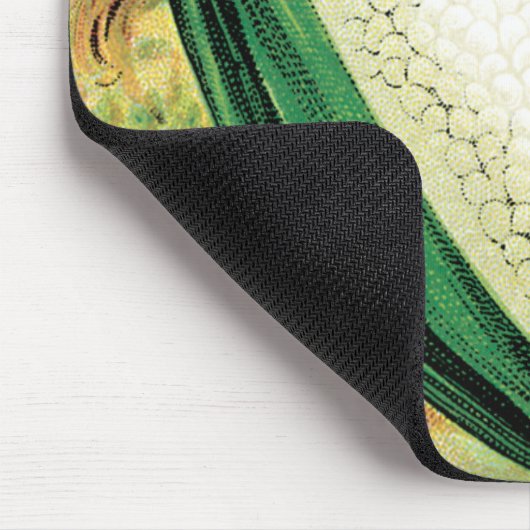 ヴィンテージシードパケットラベルアート、スイートホワイトコーン マウスパッド (コーナー)