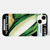 ヴィンテージシードパケットラベルアート、スイートホワイトコーン Case-Mate iPhoneケース (裏面 (横))