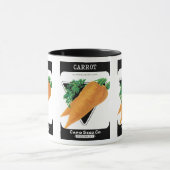 ヴィンテージシードパケットラベルアート、ダンバーズニンジン マグカップ (中央)