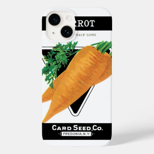 ヴィンテージシードパケットラベルアート、ダンバーズニンジン Case-Mate iPhoneケース (裏面)