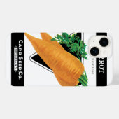 ヴィンテージシードパケットラベルアート、ダンバーズニンジン Case-Mate iPhoneケース (裏面 (横))