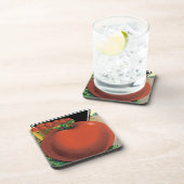 ヴィンテージシードパケットラベルアート、トマトポモドロ コースター (右側)