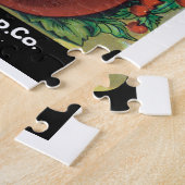 ヴィンテージシードパケットラベルアート、トマトポモドロ ジグソーパズル (側面)