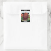 ヴィンテージシードパケットラベルアート、ビート野菜 スクエアシール (バッグ)