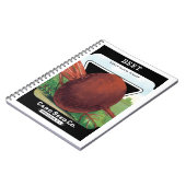 ヴィンテージシードパケットラベルアート、ビート野菜 ノートブック (左側)