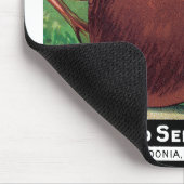 ヴィンテージシードパケットラベルアート、ビート野菜 マウスパッド (コーナー)