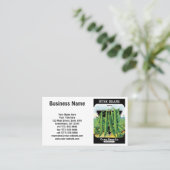 ヴィンテージシードパケットラベルアート、ブッシュ豆の野菜 名刺 (スタンド正面)