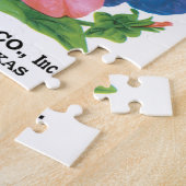 ヴィンテージシードパケットラベルアート、ペチュニア花 ジグソーパズル (側面)