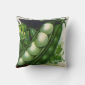 ヴィンテージシードパケットラベルアート、ポールリマ豆 クッション (裏面)