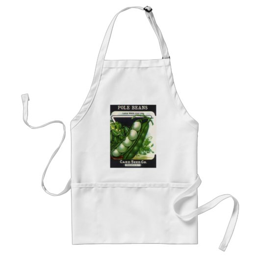 ヴィンテージシードパケットラベルアート、ポールリマ豆 スタンダードエプロン (正面)