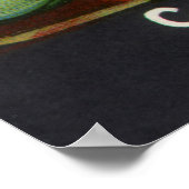 ヴィンテージシードパケットラベルアート、ポールリマ豆 ポスター (角)