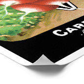 ヴィンテージシードパケットラベルアート、緋色の大根 ポスター (角)