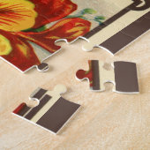 ヴィンテージシードパケットラベルアート、Nasturtium花 ジグソーパズル (側面)