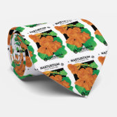 ヴィンテージシードパケットラベルアート、Nasturtium花 ネクタイ (ロール)