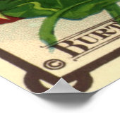 ヴィンテージシードパケットラベルアート、Nasturtium花 ポスター (角)