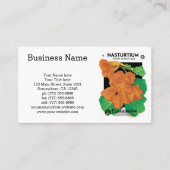 ヴィンテージシードパケットラベルアート、Nasturtium花 名刺 (正面)