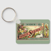 ヴィンテージシードパケットラベルアート、Vickの選択シード キーホルダー (裏面)