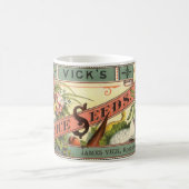 ヴィンテージシードパケットラベルアート、Vickの選択シード コーヒーマグカップ (中央)