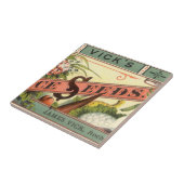 ヴィンテージシードパケットラベルアート、Vickの選択シード タイル (側面)