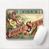 ヴィンテージシードパケットラベルアート、Vickの選択シード マウスパッド (マウス)