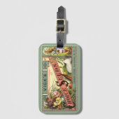 ヴィンテージシードパケットラベルアート、Vickの選択シード ラゲッジタグ (正面縦)