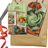 ヴィンテージシードパケット誕生日 ギフトタグ