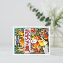 ヴィンテージシードパケット。 ポストカード