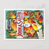 ヴィンテージシードパケット。 ポストカード (正面)