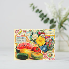 ヴィンテージシードパケット。 ポストカード