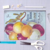 ヴィンテージシードブック、Maule's 1906、玉ねぎ 薄葉紙 (クラフト)