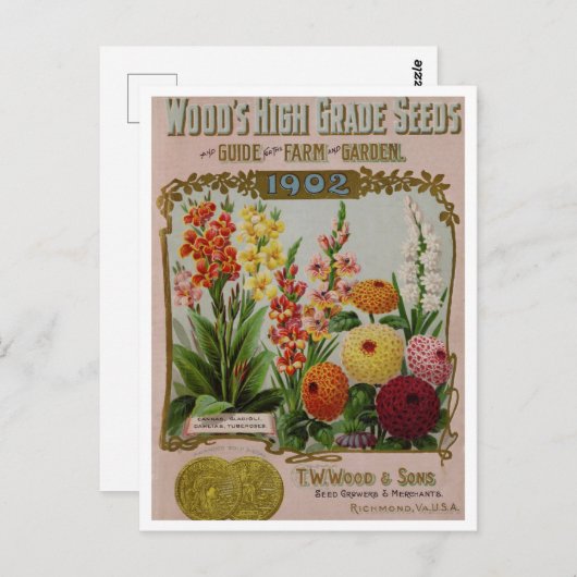 ヴィンテージシード広告はがき ポストカード (正面/裏面)