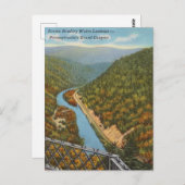 ヴィンテージシーニックペンシルバニアズグランドキャニオン ポストカード (正面/裏面)