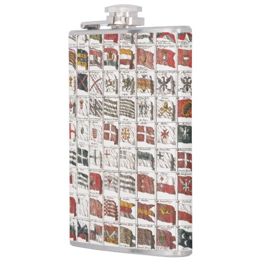 ヴィンテージシーフラッグの表、美的プリント フラスク (左)