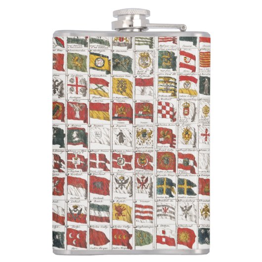 ヴィンテージシーフラッグの表、美的プリント フラスク (裏面)