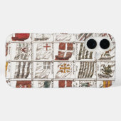 ヴィンテージシーフラッグの表、美的プリント Case-Mate iPhoneケース (裏面 (横))