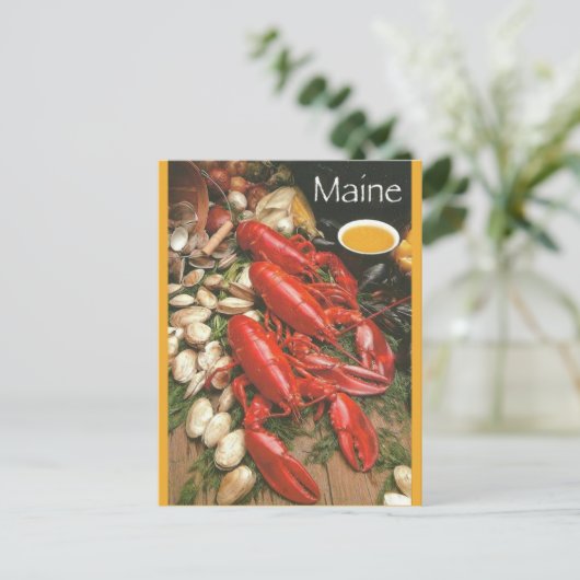 ヴィンテージシーフードインメインハガキ ポストカード (スタンド正面)