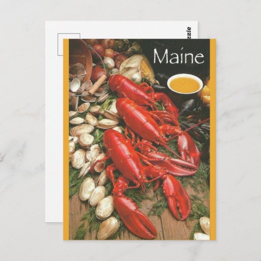 ヴィンテージシーフードインメインハガキ ポストカード (正面/裏面)