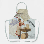 ヴィンテージシーフード料理 エプロン (正面)
