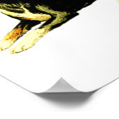 ヴィンテージシープドッグイラストレーション ポスター (角)