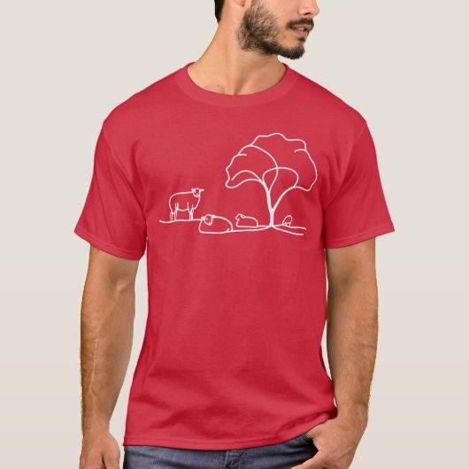 ヴィンテージシープラインダローイング Tシャツ (正面)