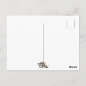 ヴィンテージシーホースとコンチシェルビーチありがとう ポストカード (裏面)