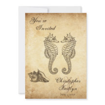 ヴィンテージシーホースとコンチシェルビーチ結婚式