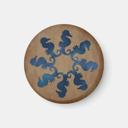 ヴィンテージシーホース星 マグネット (正面)