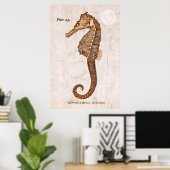 ヴィンテージシーホース – アンティークシーホースカスタマイズ ポスター (ホームオフィス)